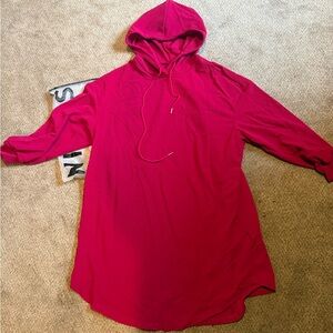 SHEIN Red Hoodie Dress